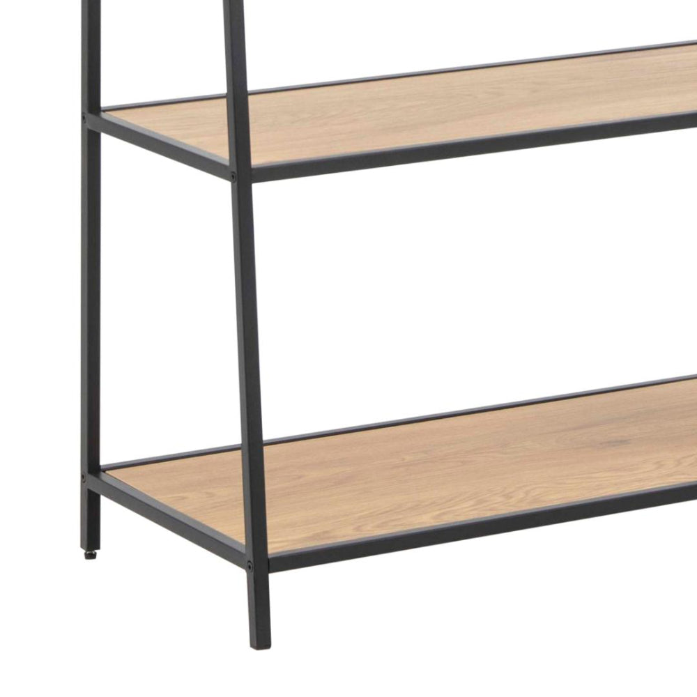 Sierra 5 Shelves Ladder Bookcase Metal Tube Detail