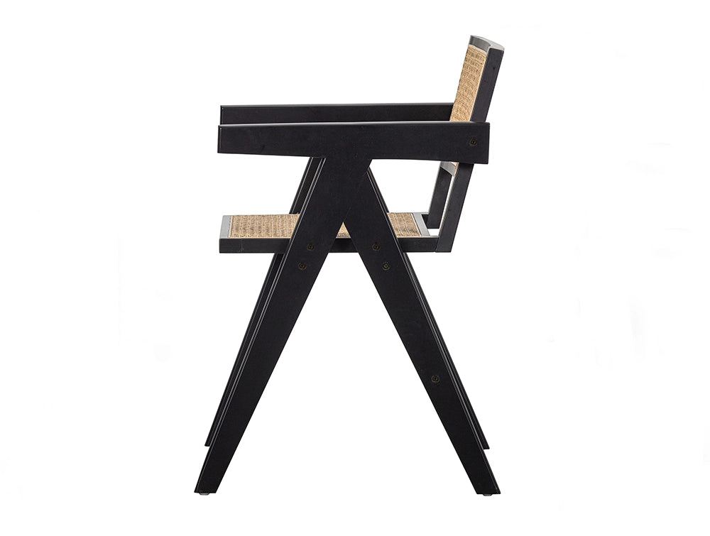 Sierra Dining Chair Black 3 Side Detail