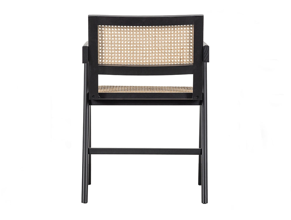Sierra Dining Chair Black 4 Back Detail