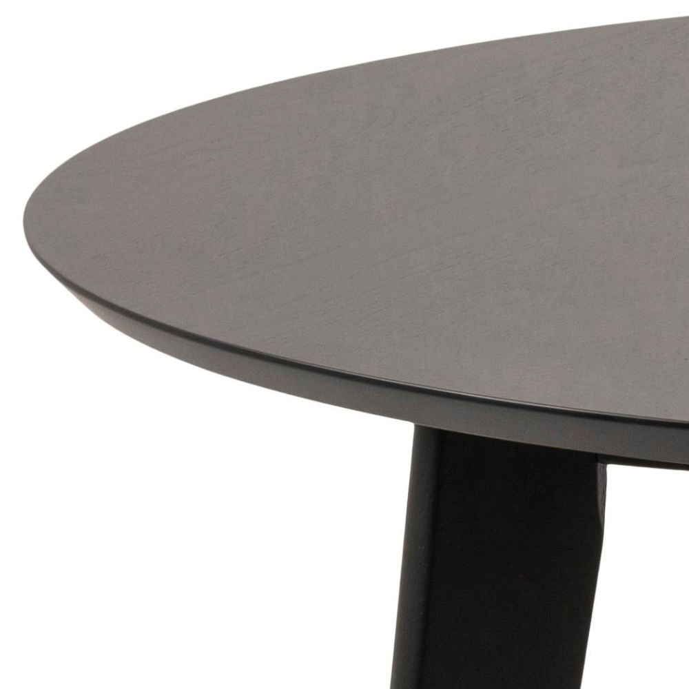 Sierra Round Dining Table Black Edge Detail