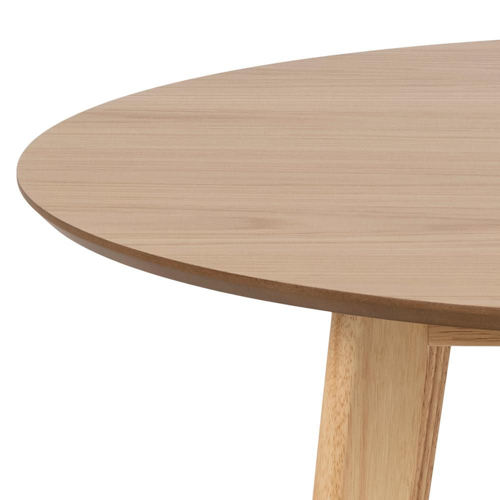 Sierra Round Dining Table Oak Edge Detail 2