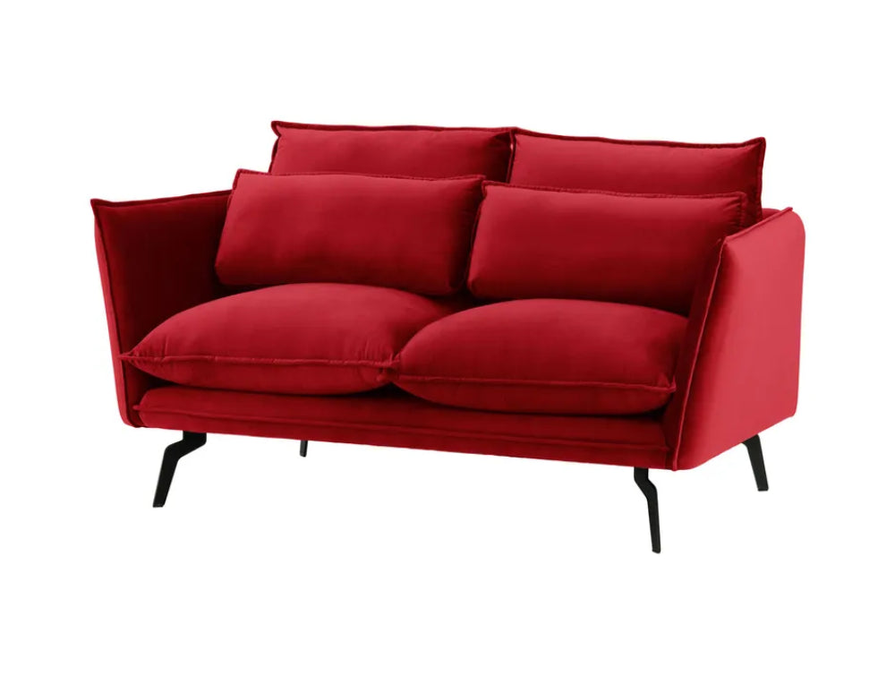 Silas 2 Seater Sofa - Dark Red