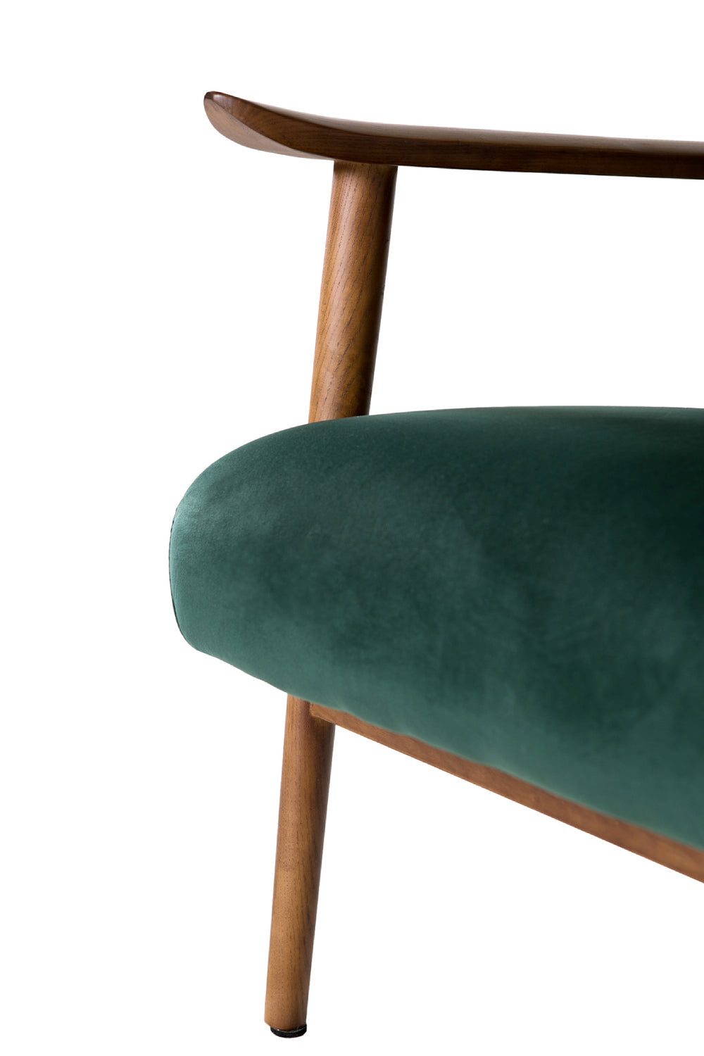 Skye Accent Chair Taupe Armrest and Seat Detail