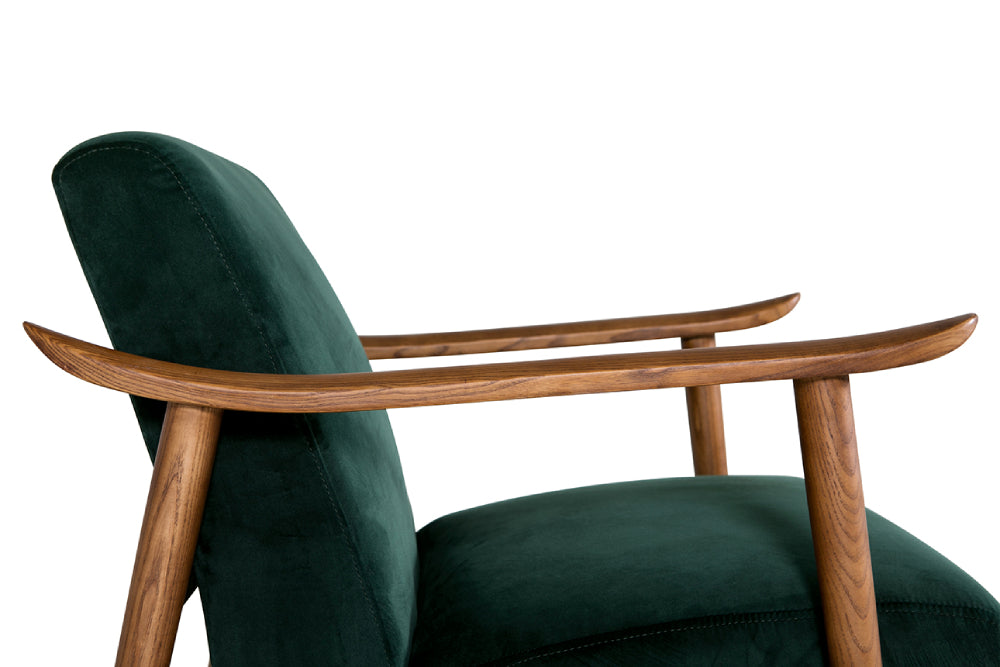 Skye Accent Chair Taupe Side Armrest Detail
