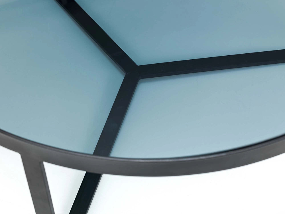 Skylar Coffee Table Smoked Glass Top Detail