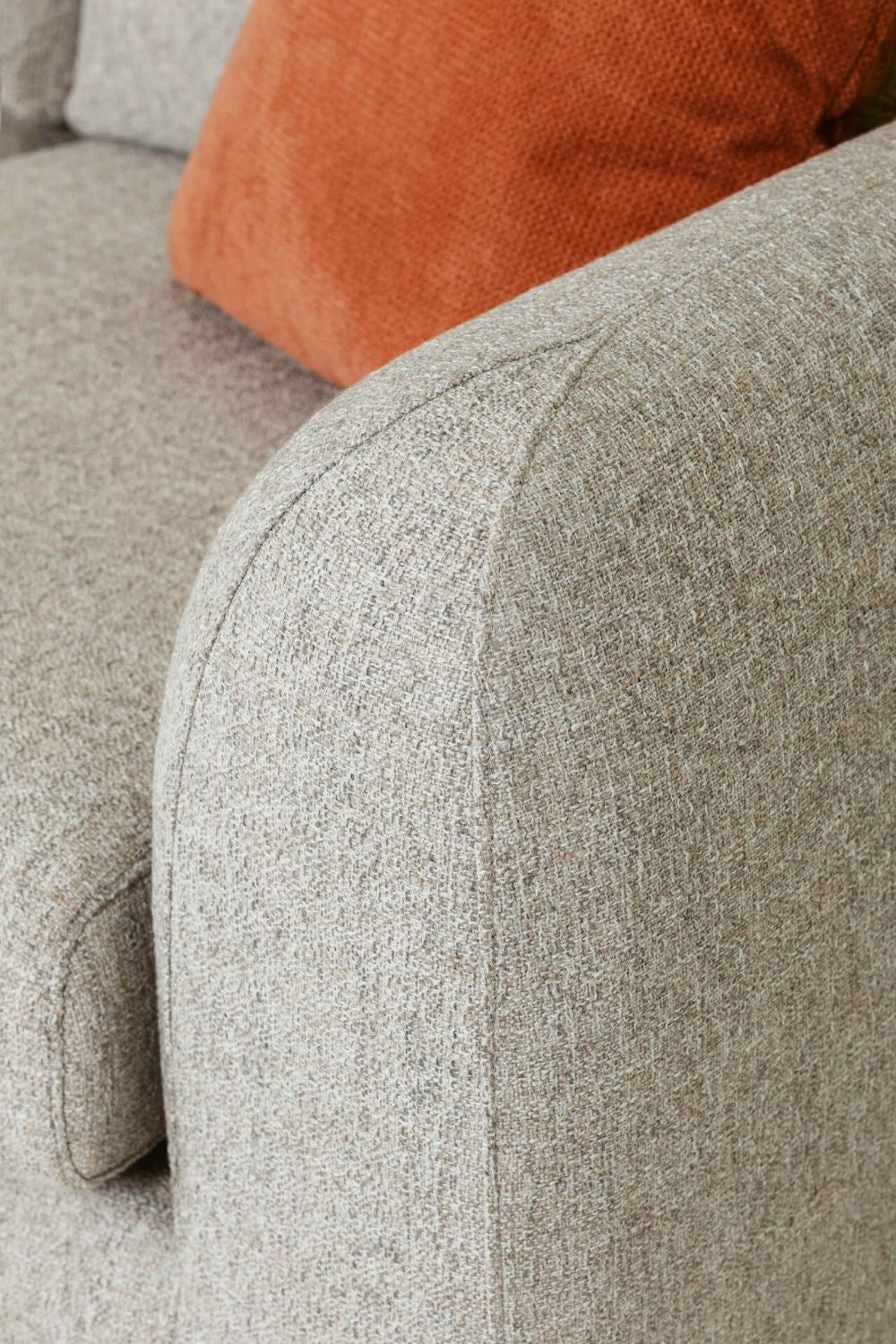 Sloane 2-Seater Sofa Natural Armrest Detail