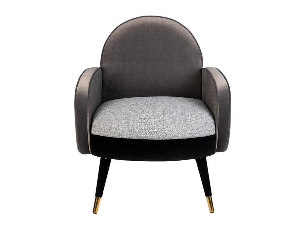 Sofia Lounge Chair Black Grey 2