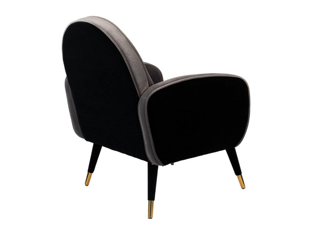 Sofia Lounge Chair Black Grey 4