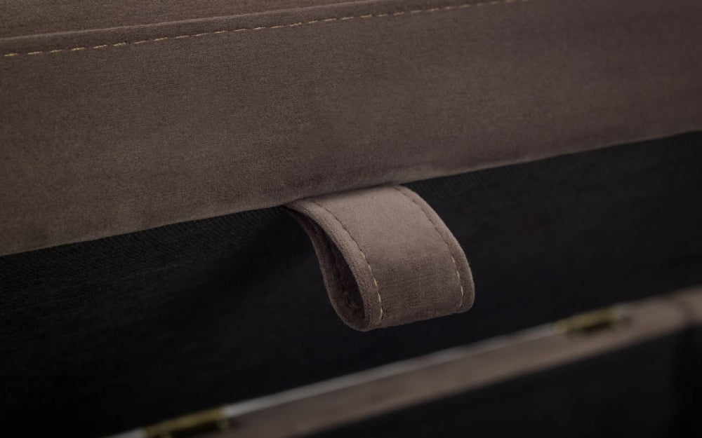 Sola Upholstered Blanket Box Handle Detail