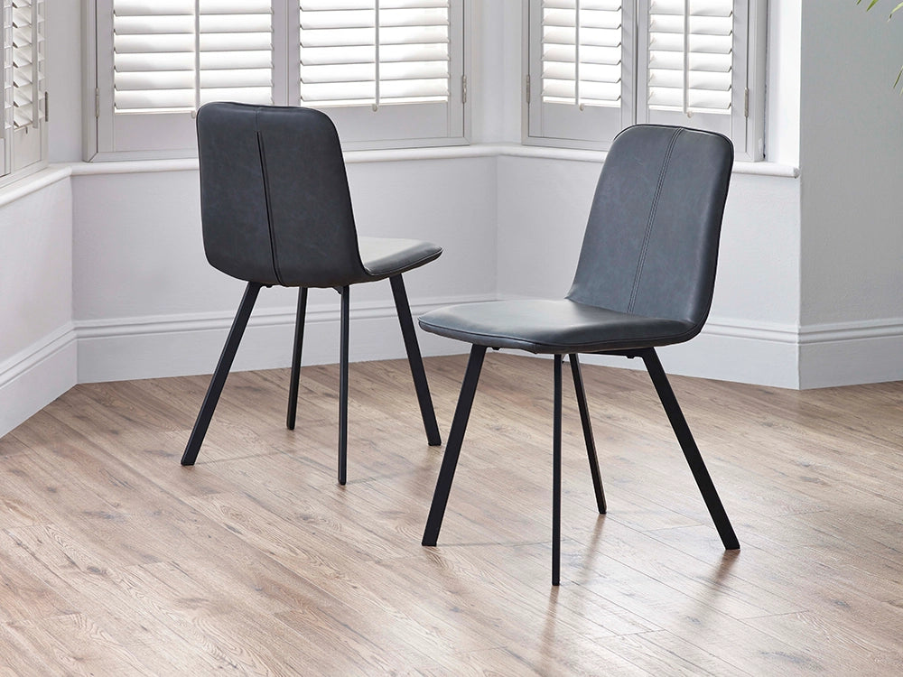 Sonya Dining Chair in Black Finish in Breakout Setting