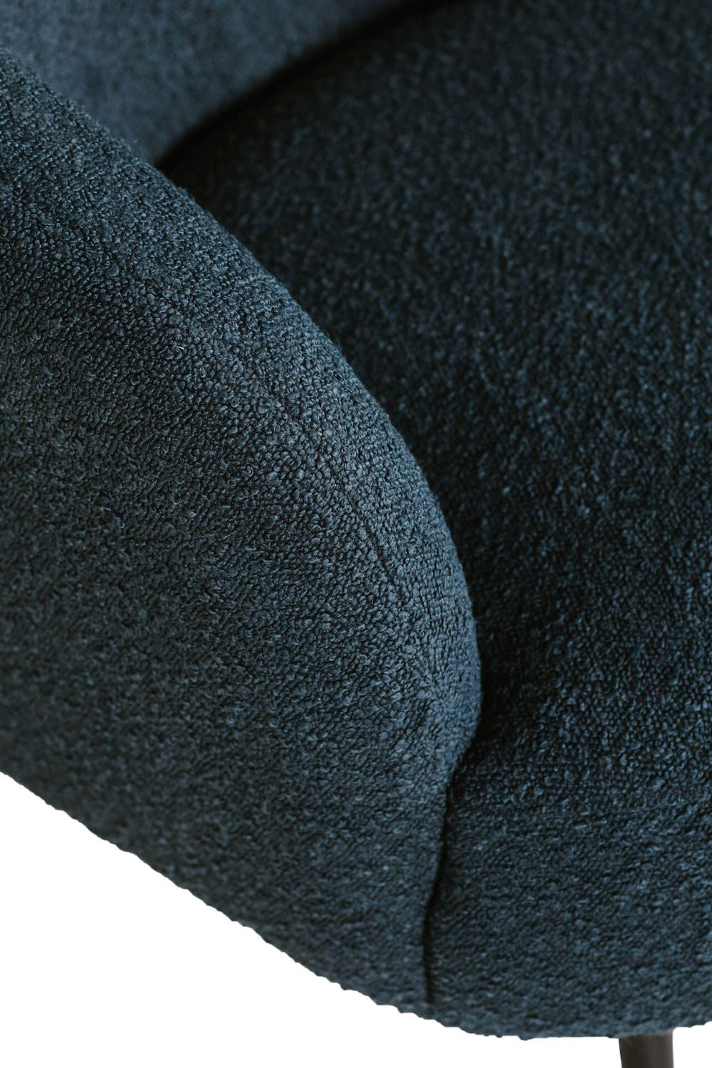 Spencer Accent Chair Navy Armrest Detail
