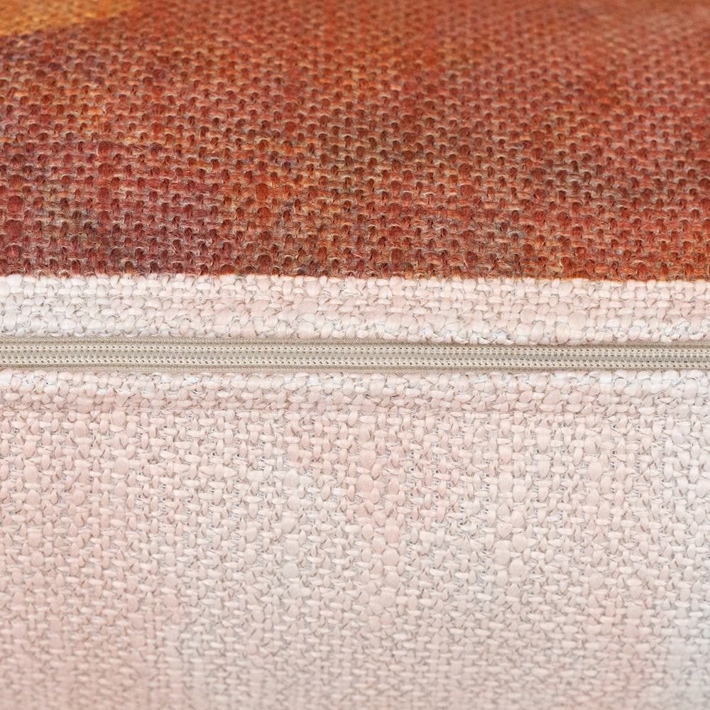 Stack Square Shaped Cushion Clay Zipper Detail