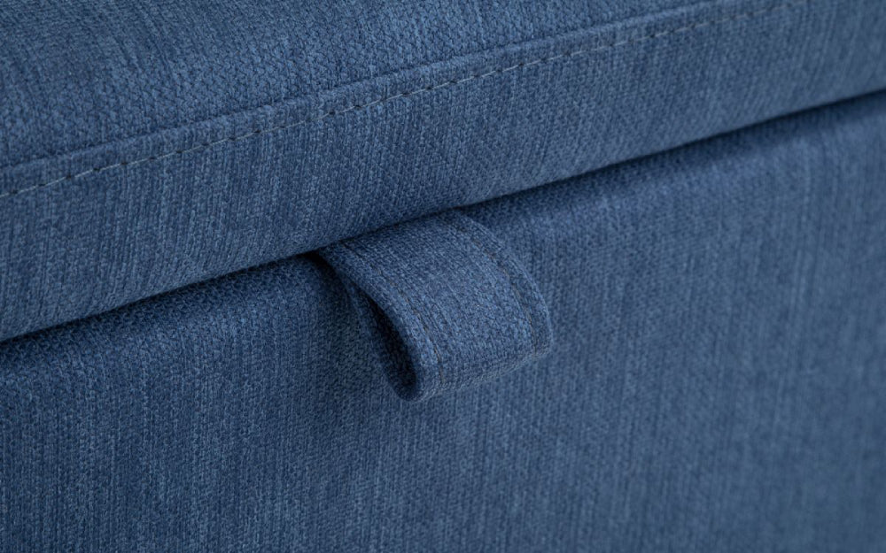 Stellar Upholstered Blanket Box Blue Detail