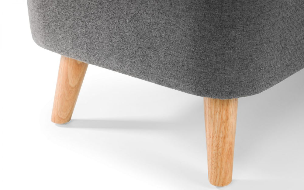 Stellar Upholstered Blanket Box Grey Leg Detail