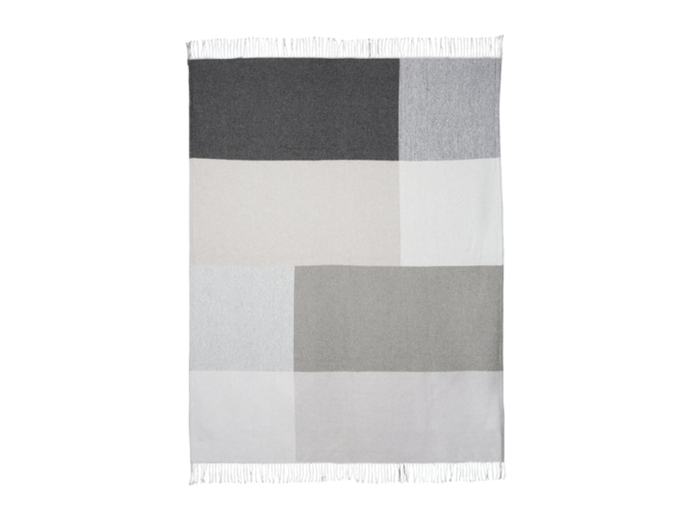 Stellar Upholstered Fringed Throw Grey