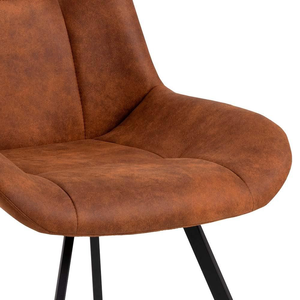 Taylor Dining Chair Camel Seat Detail