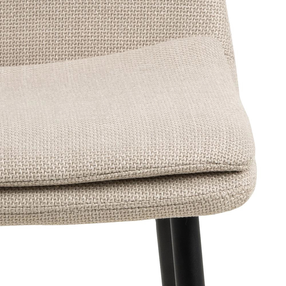 Teddi Dining Chair Beige Seat Detail