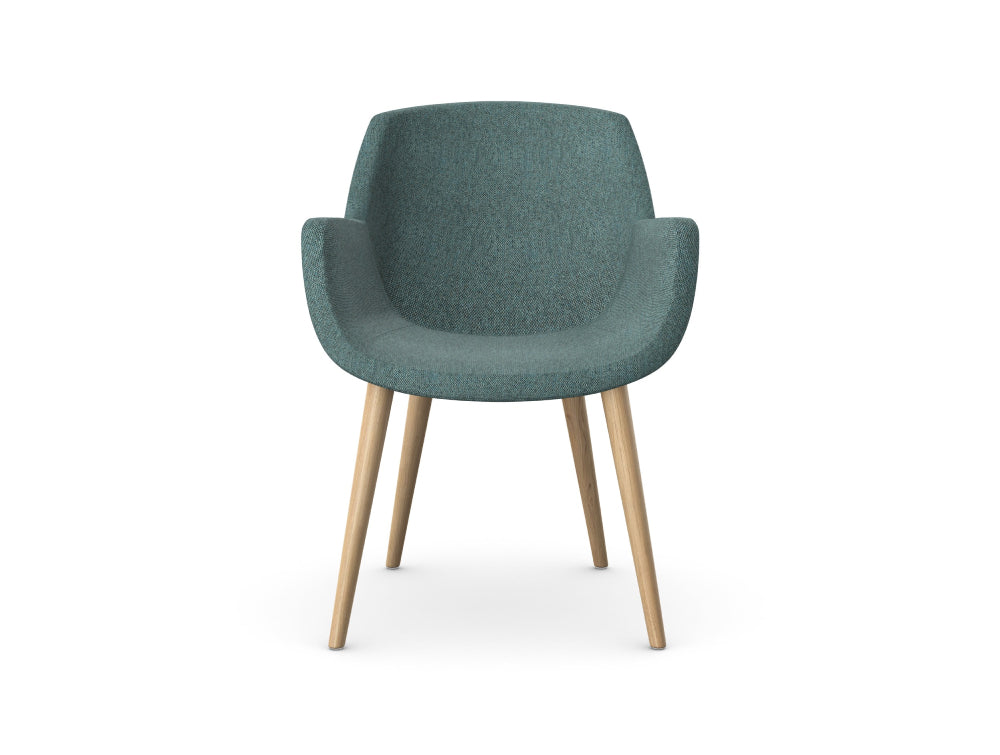Tiana Upholstered Chair with 4 Wooden Legs 3