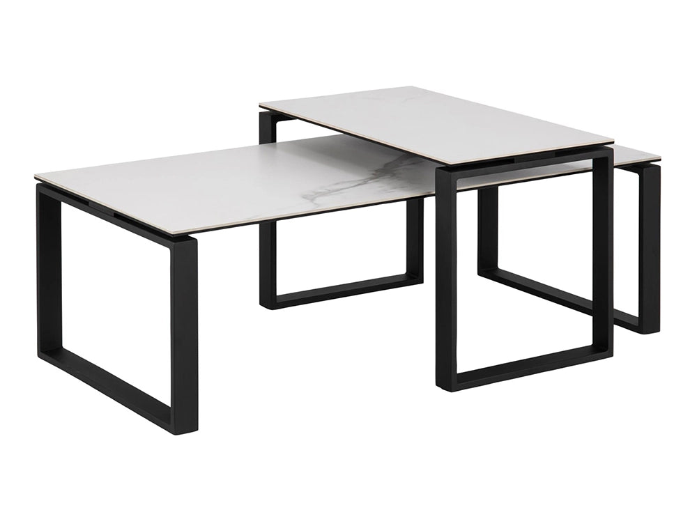 Trina Coffee Table Marble Black