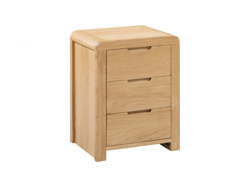 Vault 3 Drawer Bedside Table