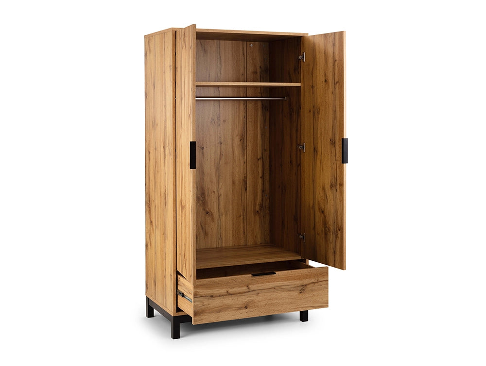 Verona 2 Door 1 Drawer Wardrobe 3