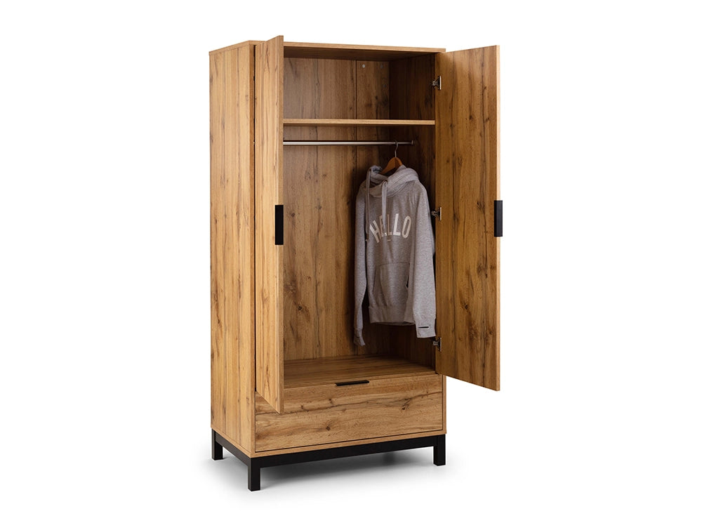 Verona 2 Door 1 Drawer Wardrobe 4