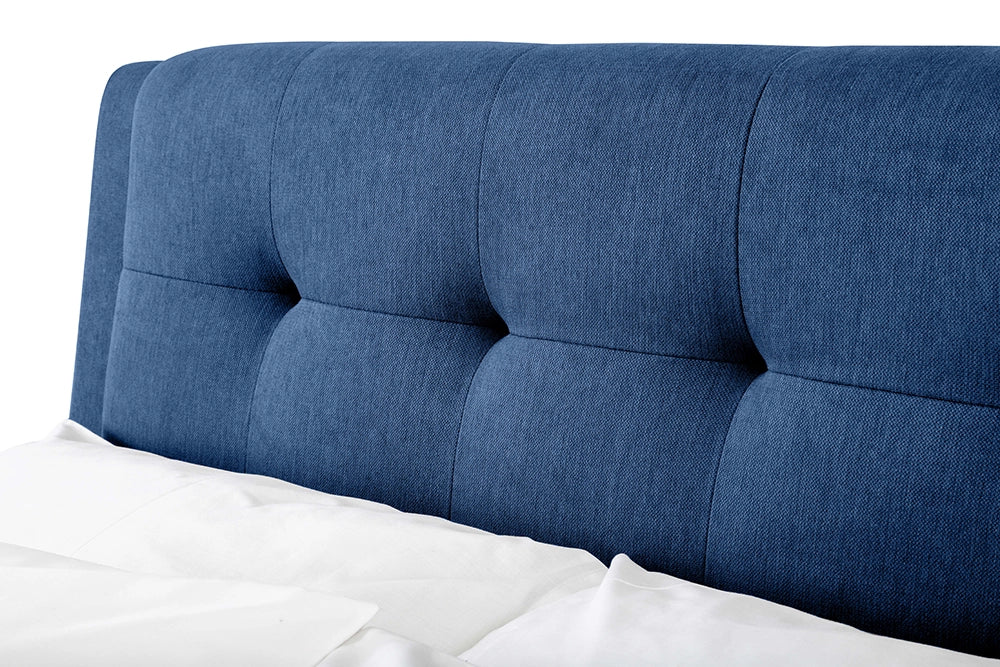 Violet 4 Drawer Bed Blue Headboard Detail