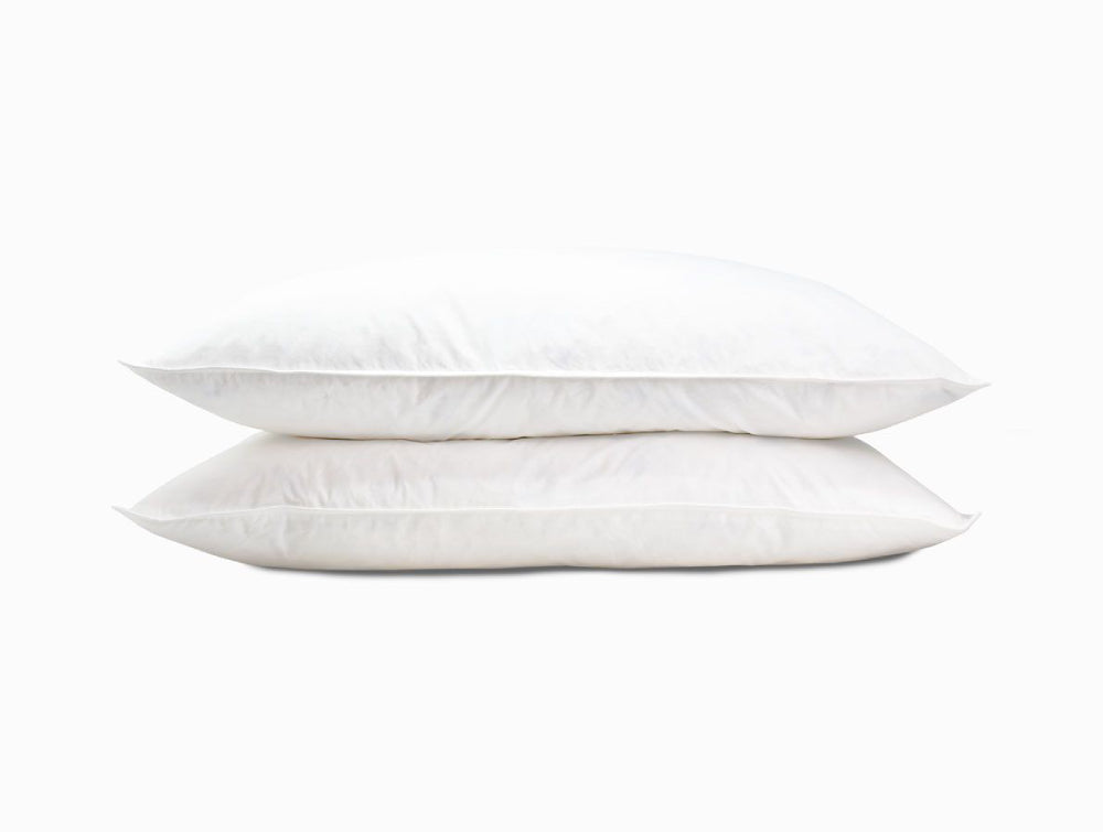White Goose Feather and Down Pillows Pair