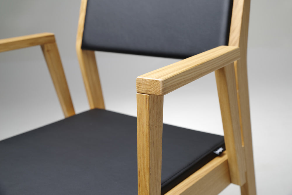 Woodbe Dining Wooden Armchair Armrest Detail
