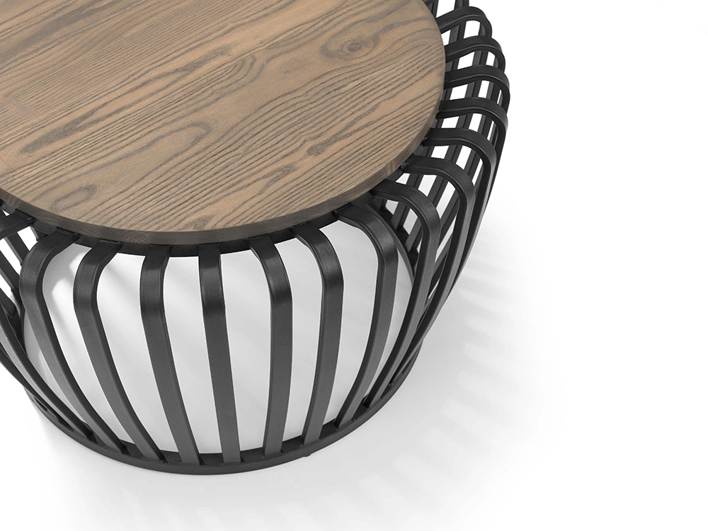 York Round Coffee Table Top Detail